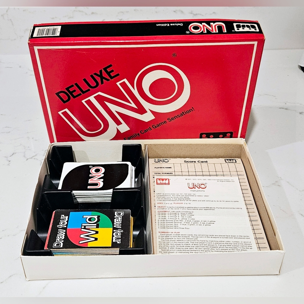 Deluxe UNO Card Game Box